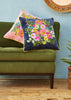 Jacinta Floral Embroidered Velvet Pillow