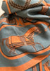 Luxury Equestrian Print Scarf - The Colette