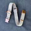 Blissful Rose Gold Herringbone Dog Collar
