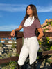 The Blissful Mila Knee Grip Breech - White