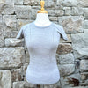 Blissful Prescott Short Sleeve Tech Top - Heather Grey