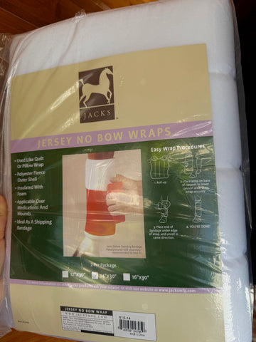 Jersey No Bow Wraps - White