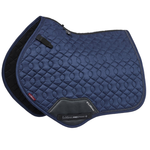 LeMieux Crystal Suede Close Contact Square - Navy
