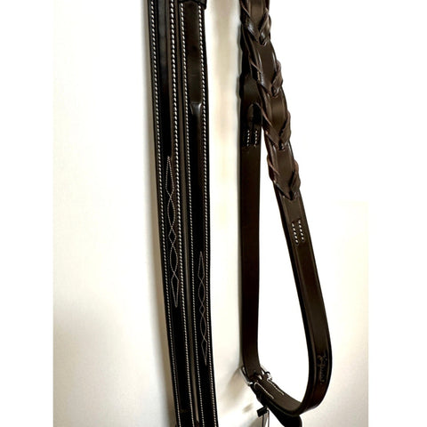 Blissful Milano Fancy Stitch Laced Reins