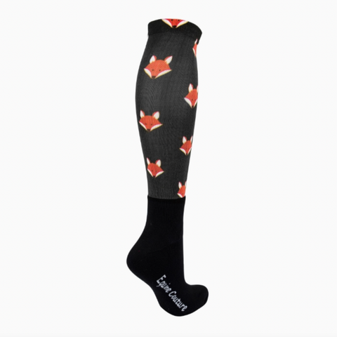Equine Couture OTC Boot Socks - Foxes
