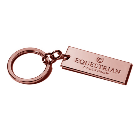Equestrian Stockholm Keychain - Rose Gold