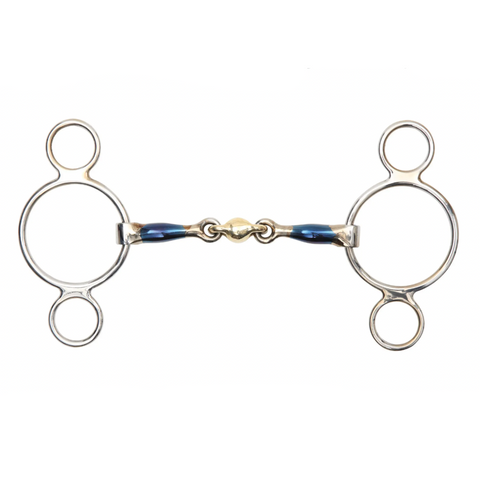 Shires Sweet Iron Two Ring Gag with Lozenge