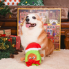 Santa Avocado Dog Plush Toy