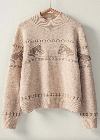 Horse Head Ski Club Sweater