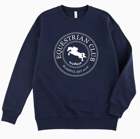 Equestrian Club Sweatshirt - Navy