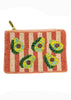 Hand Beaded Avocados Coin Purse