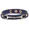 Vegan Leather Snaffle Bit Bracelet