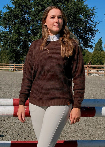 Blissful Crofton Knit Sweater - Chocolate