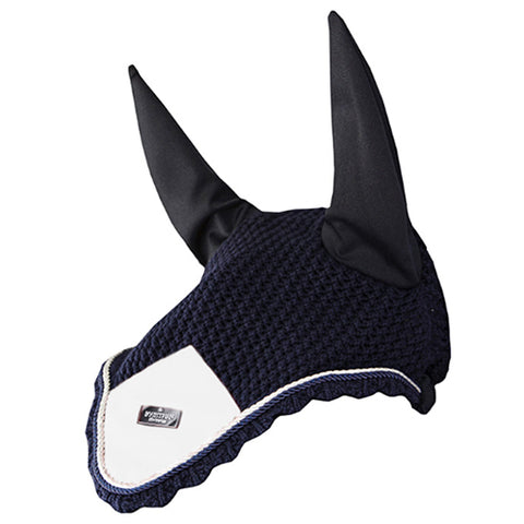 Equestrian Stockholm Midnight White Edge Bonnet
