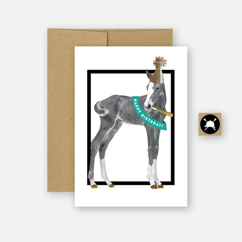 Happy Birthday Equestrian Horse Greeting Card