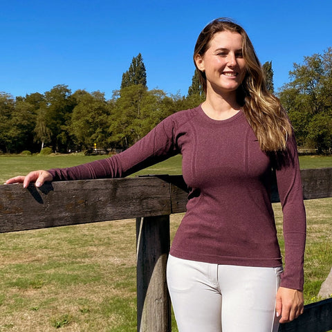 Blissful Prescott Tech Long Sleeve - Mulberry