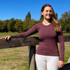 Blissful Prescott Tech Long Sleeve - Mulberry
