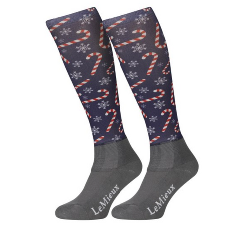 LeMieux Junior Footsies Socks - Candy Canes