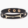 Vegan Leather Snaffle Bit Bracelet