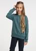 Ragwear Darinka Kids Zig Zag Pullover- Lagoon Green