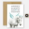 Condolences Equestrian Greeting Card