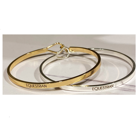 Blissful Equestrian Bangle Bracelet