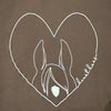 Blissful Heart Horse Long Sleeve - Chocolate