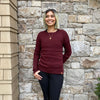 Blissful Blenheim Knit Sweater - Burgundy