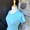 Blissful Prescott Short Sleeve Tech Top - Waikiki Blue