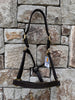 Triple Stitched Leather Halter with Solid Brass Hardware