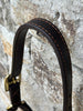 Triple Stitched Leather Halter with Solid Brass Hardware