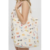 All the Dogs Zip Tote Bag with Pocket
