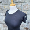Blissful Prescott Short Sleeve Tech Top - Black