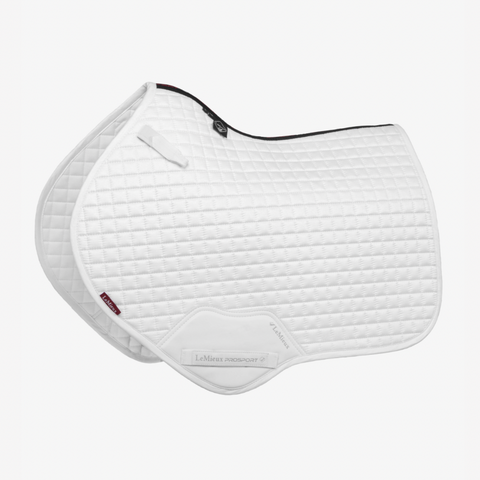 LeMieux ProSport Close Contact Suede Saddle Pad - White