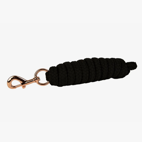 Léttia Rose Gold Lead Rope - Black