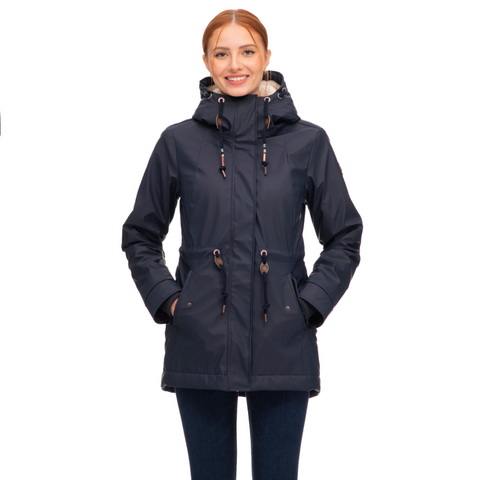 Ragwear Monadis Teddy Rain Jacket - Navy