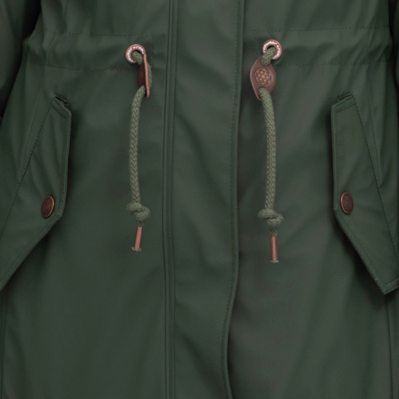 Ragwear Monadis Teddy Rain Jacket - Dark Olive | The Carrington Shoppe