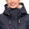 Ragwear Monadis Teddy Rain Jacket - Navy