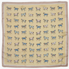 Satin Mini Horses Scarf - Yellow