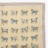 Satin Mini Horses Scarf - Yellow