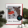 Merry Moosemas Equestrian Christmas Card