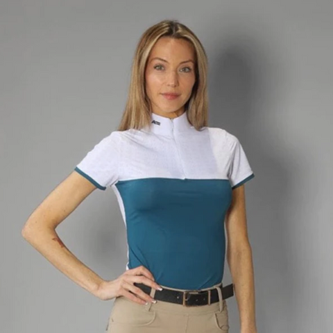 ARMATEQ Breathable Short Sleeve Show Shirt - Ocean Blue