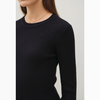 Rib Knit Sweater - Black