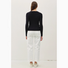 Rib Knit Sweater - Black