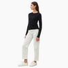 Rib Knit Sweater - Black