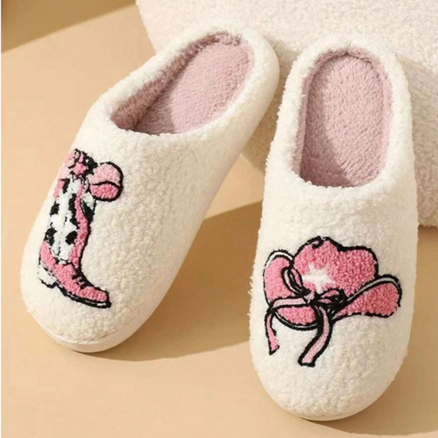 Yee-Haw Plush Slippers