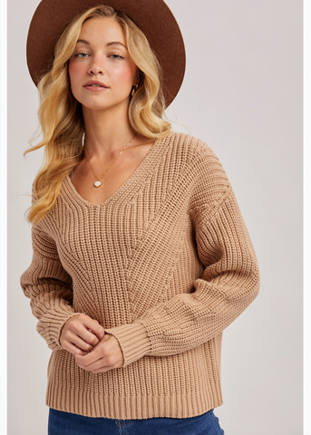 BluIvy V-Neck Knit Sweater