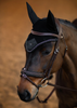 Equestrian Stockholm Modern Crystal Bonnet - Black