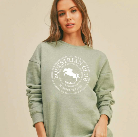 Equestrian Club Sweatshirt - Moss