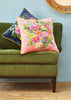Jacinta Floral Embroidered Velvet Pillow
